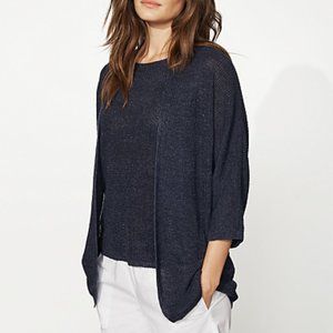 Eileen Fisher | Organic Linen Melange 3/4-Sleeve Cardigan